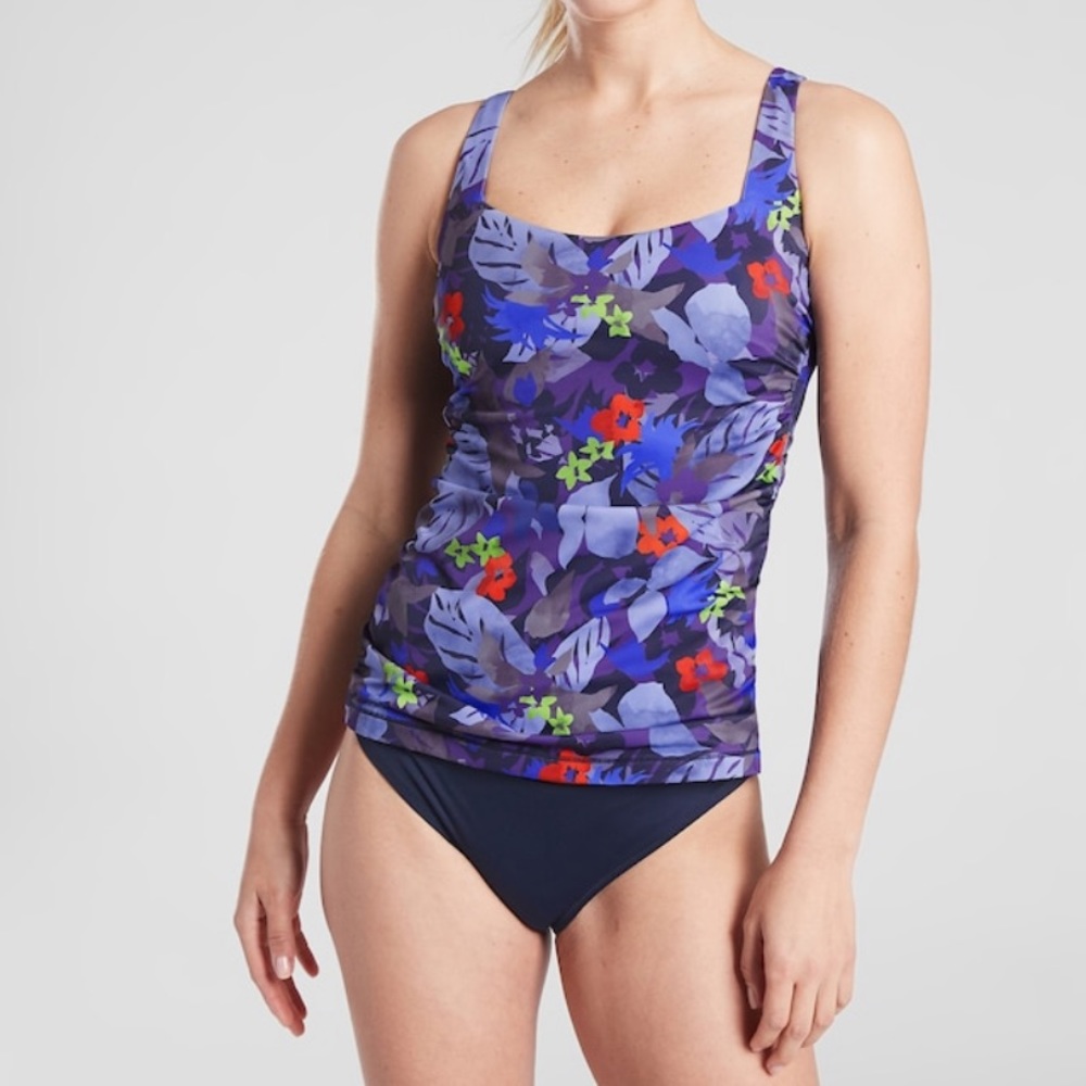 Athleta NWT Twilight Tropic Tankini 34 B/C